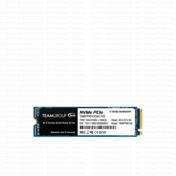 Unidad en estado solido TEAM GROUP MP33 512GB M.2 NVMe