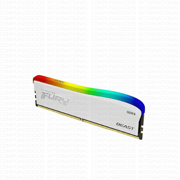 RAM KINGSTON FURY BEAST DDR4 16GB 3200 MHz RGB UDIMM WHITE