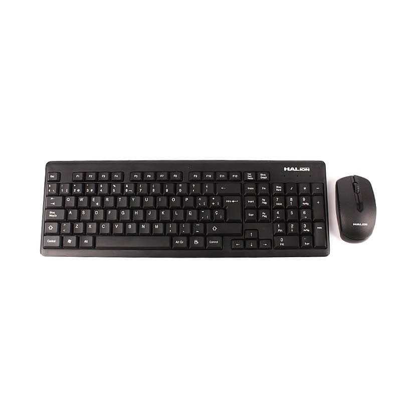 KIT COMBO INALAMBRICO 2 EN 1 TECLADO + MOUSE HALION HA-K204W - Imagen 2