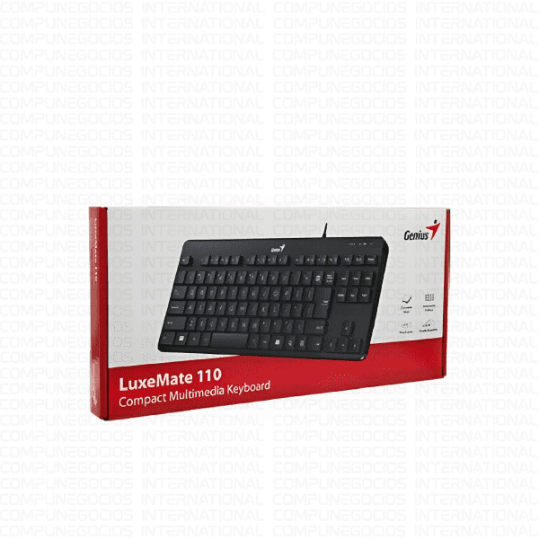 TECLADO MULTIMEDIA REDUCIDO GENIUS LUXEMATE 110