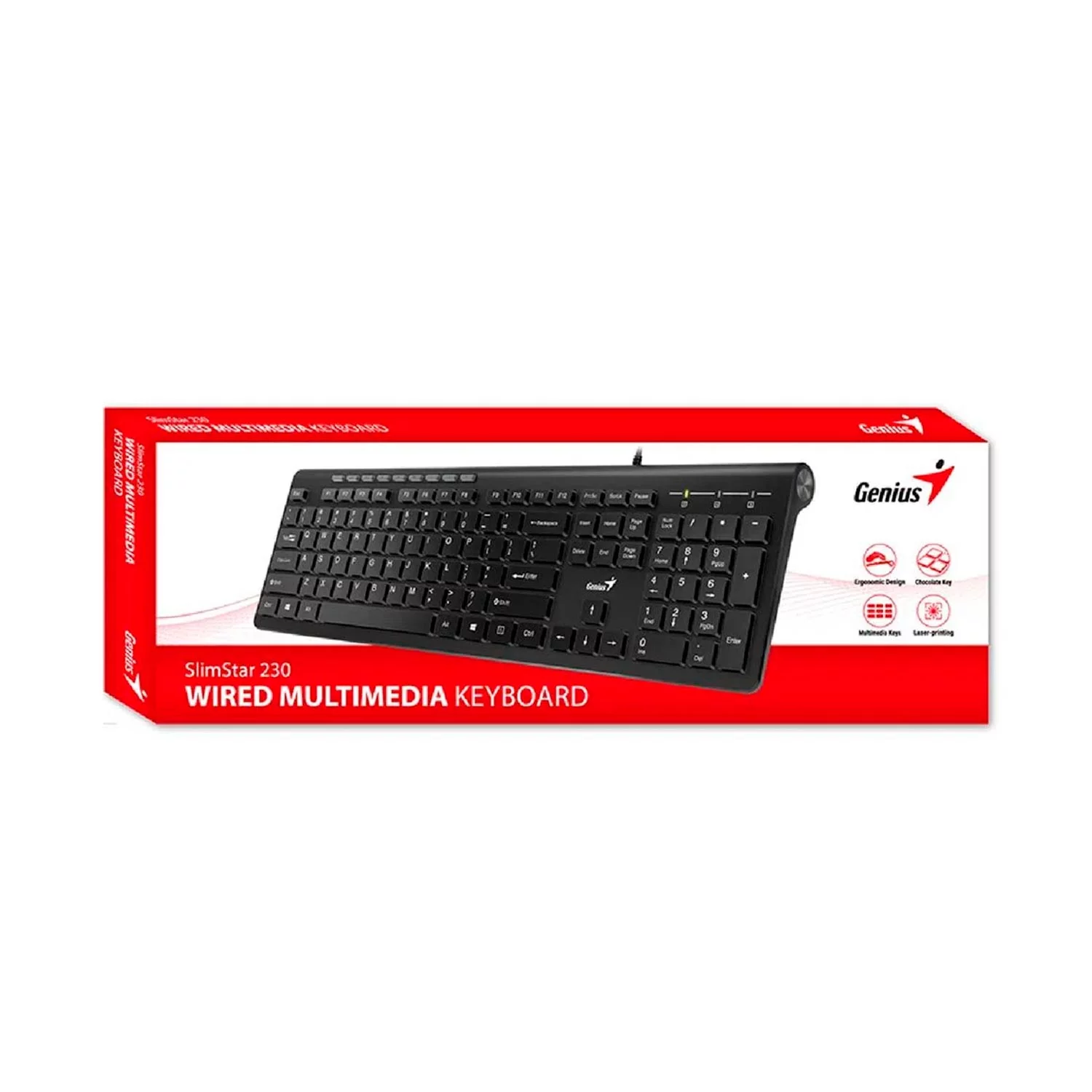 TECLADO MULTIMEDIA GENIUS SLIMSTAR 230 - Imagen 2