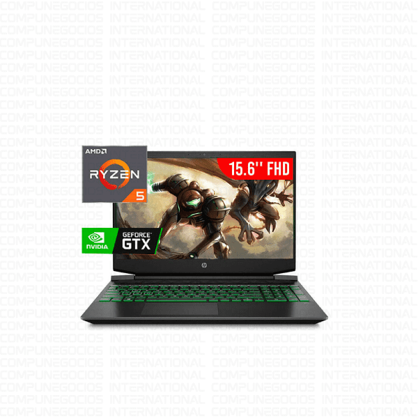 LAPTOP GAMER HP PAVILION GAMING 15-EC1025LA RYZEN 5 RAM 8GB SSD 256GB 15.6 NVIDIA DDR5 3GBGTX 105 (PN: 162D6LA#ABM)