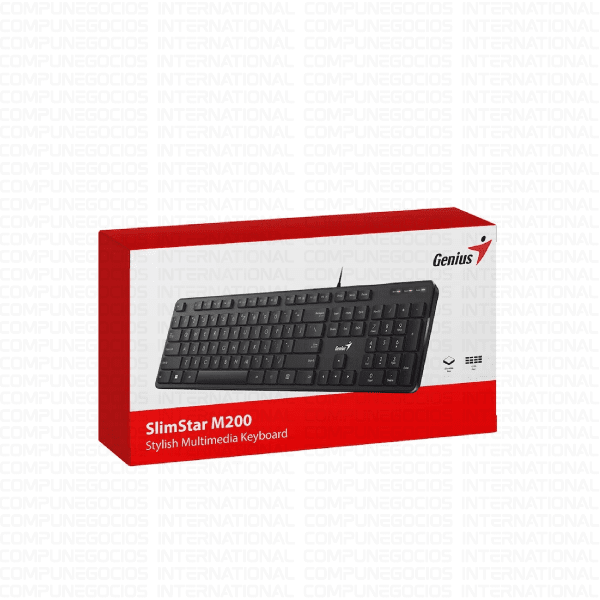 TECLADO MULTIMEDIA GENIUS SLIMSTAR M200