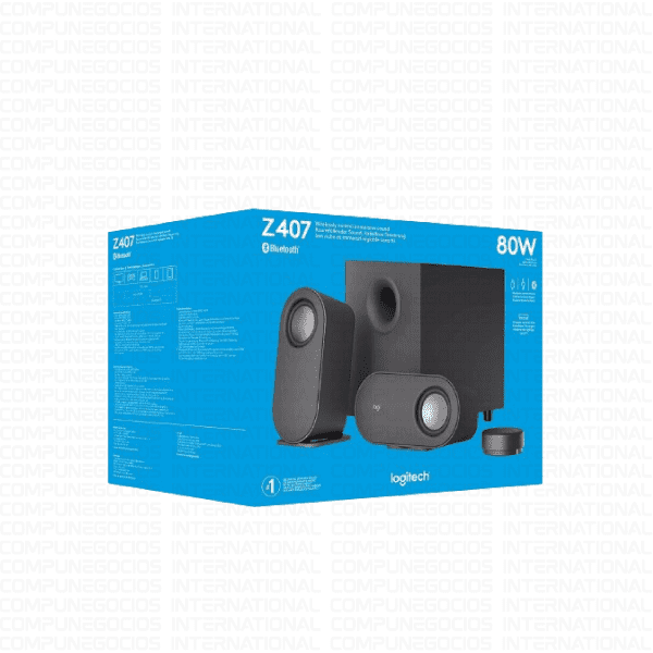 PARLANTE CON SUBWOOFER LOGITECH Z407 80W BLUETOOTH 5.0