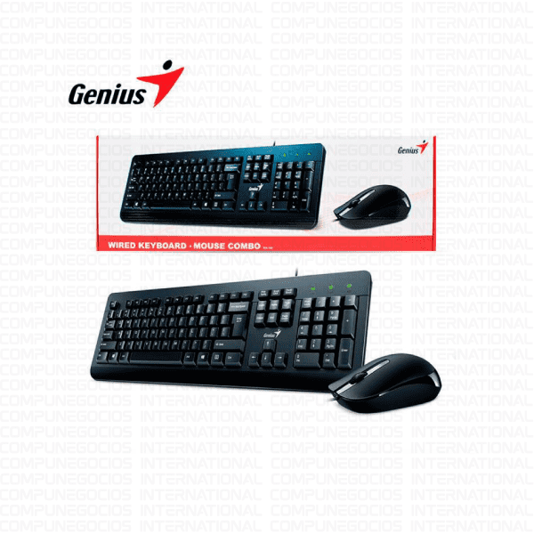 KIT COMBO 2 EN 1 TECLADO + MOUSE GENIUS KM-160 USB