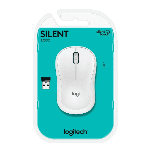 MOUSE INALAMBRICO LOGITECH M220 SILENT BLANCO - Imagen 4