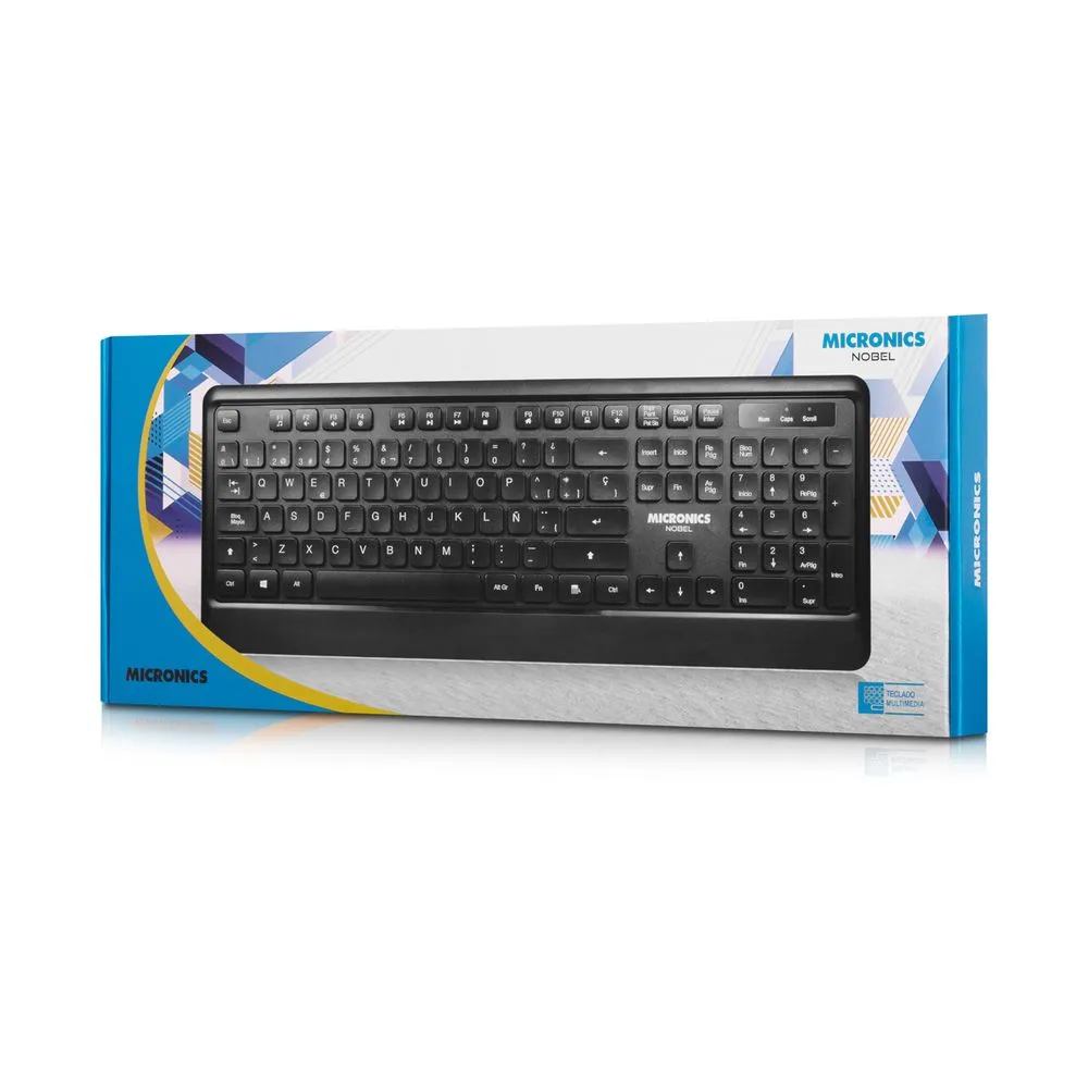 TECLADO MULTIMEDIA MICRONICS NOBEL (MIC K708) - Imagen 2