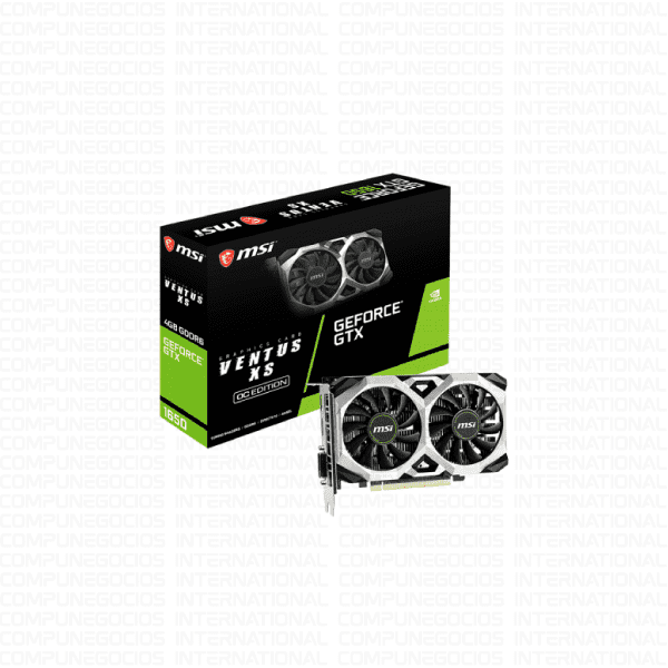 Tarjeta de video MSI GeForce GTX 1650 4GB D6 VENTUS XS OCV1
