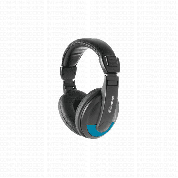 AURICULAR MICRONICS PLATINUM DJ MIC H701 CON MICRÓFONO, ESTÉREO Y CONTROL DE VOLUMEN