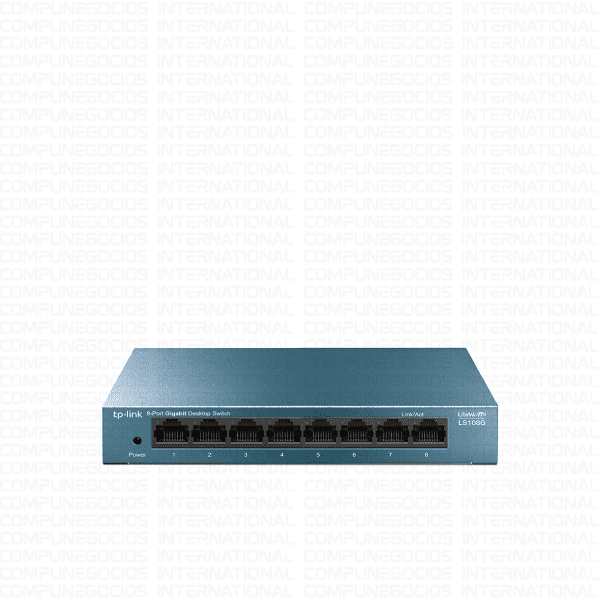 SWITCH TP-LINK LS108G DE 8 PUERTOS GIGABIT 10/100/1000 MBPS METALICO