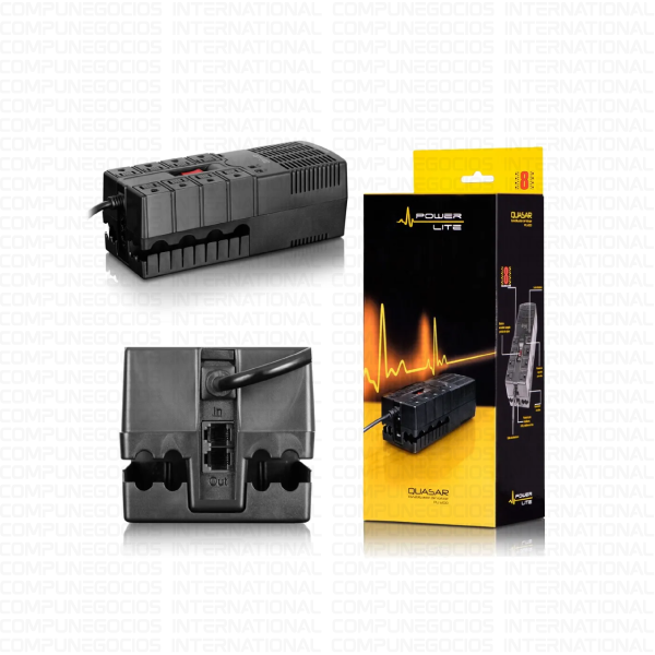 ESTABILIZADOR POWER LITE QUASAR PLI 1200VA 8 TOMAS