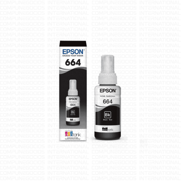 TINTA EPSON 664 BLACK (C13T66412A) 70 ML