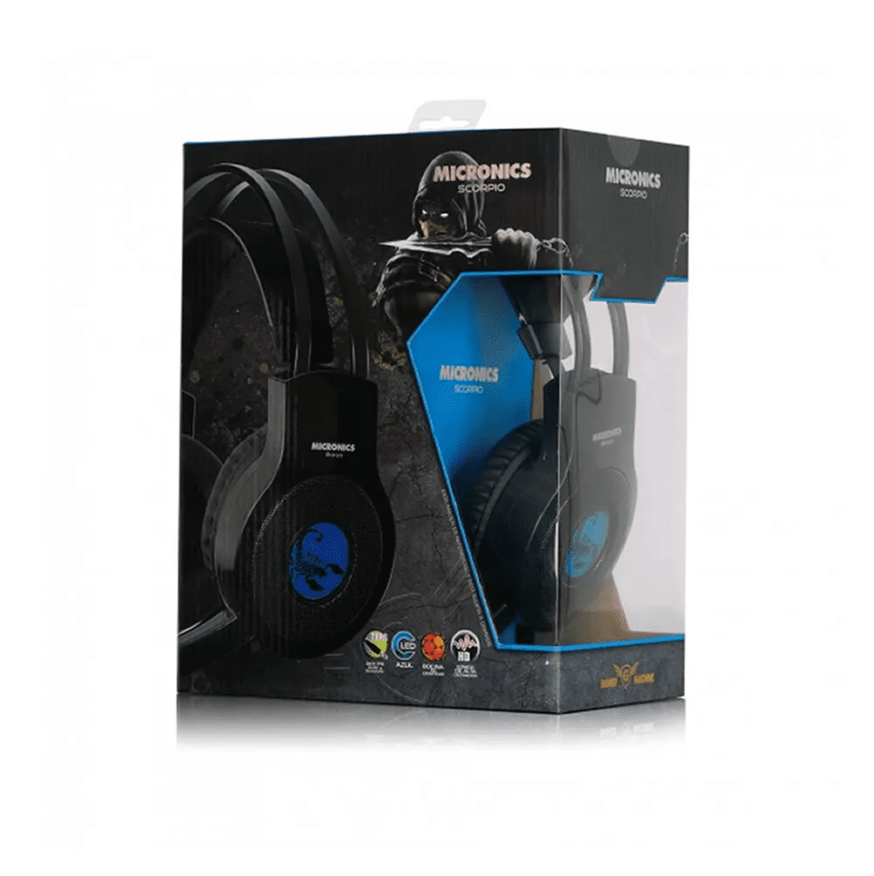 AURICULAR GAMER CON MICRÓFONO MICRONICS SCORPIO MIC HG813 P4 - Imagen 2