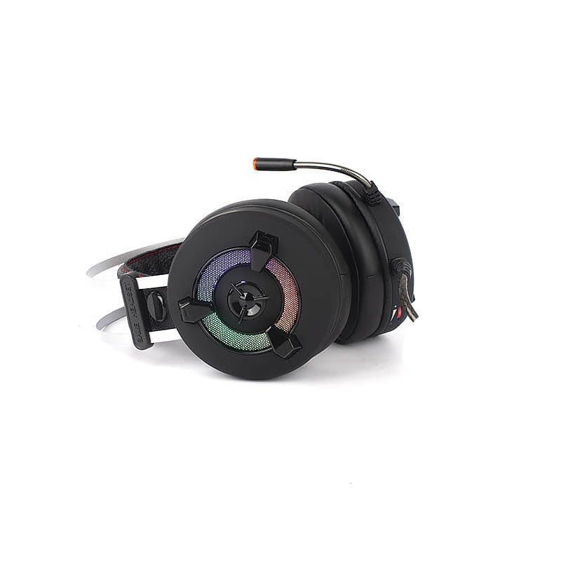 AUDIFONO GAMING HALION HA-Z40 CON MICROFONO CONEXIÓN USB LUZ LED RGB - Imagen 4