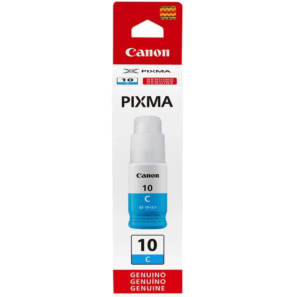 TINTA CANON GI-10(C) CYAN 3391C001AB 70 ML - Imagen 2