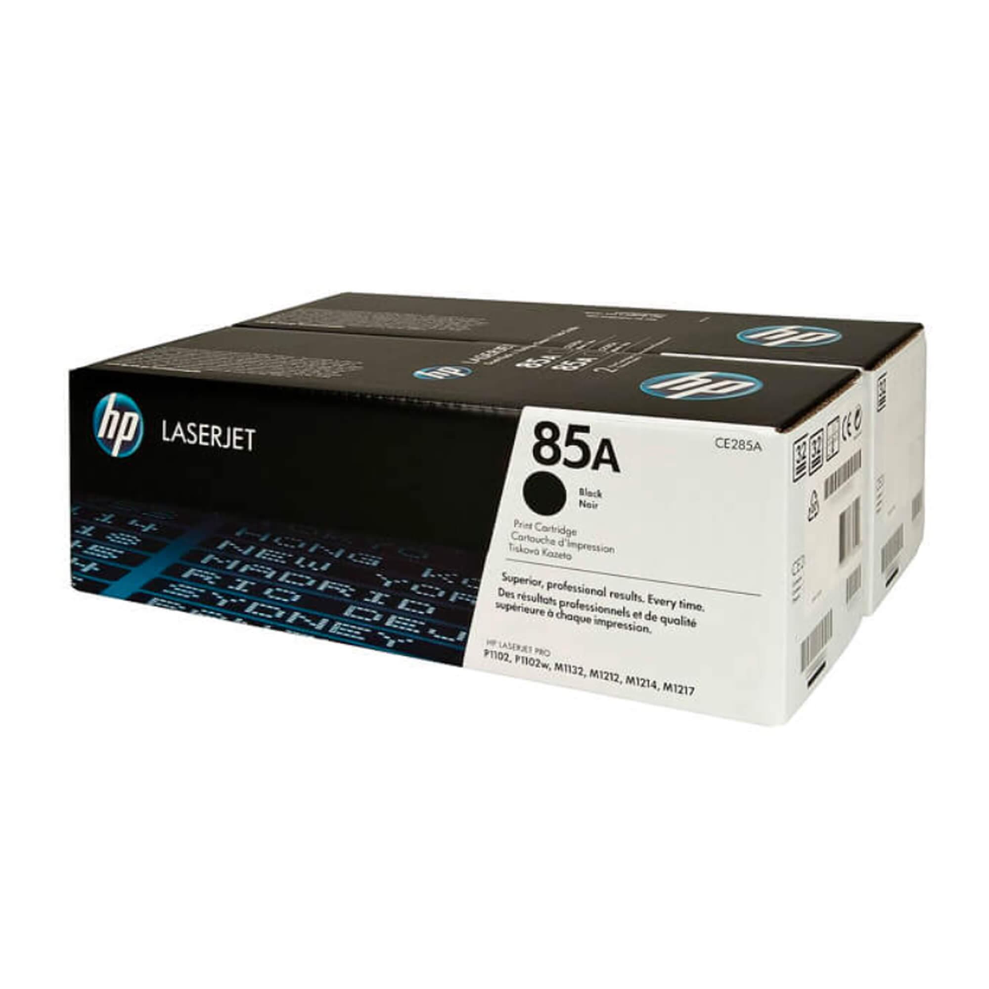 TONER HP 85A (CE285AD) DUAL PACK BLACK LASERJET PRO P1102 P1102W M1132 M1212 M1214 M1217 - Imagen 2