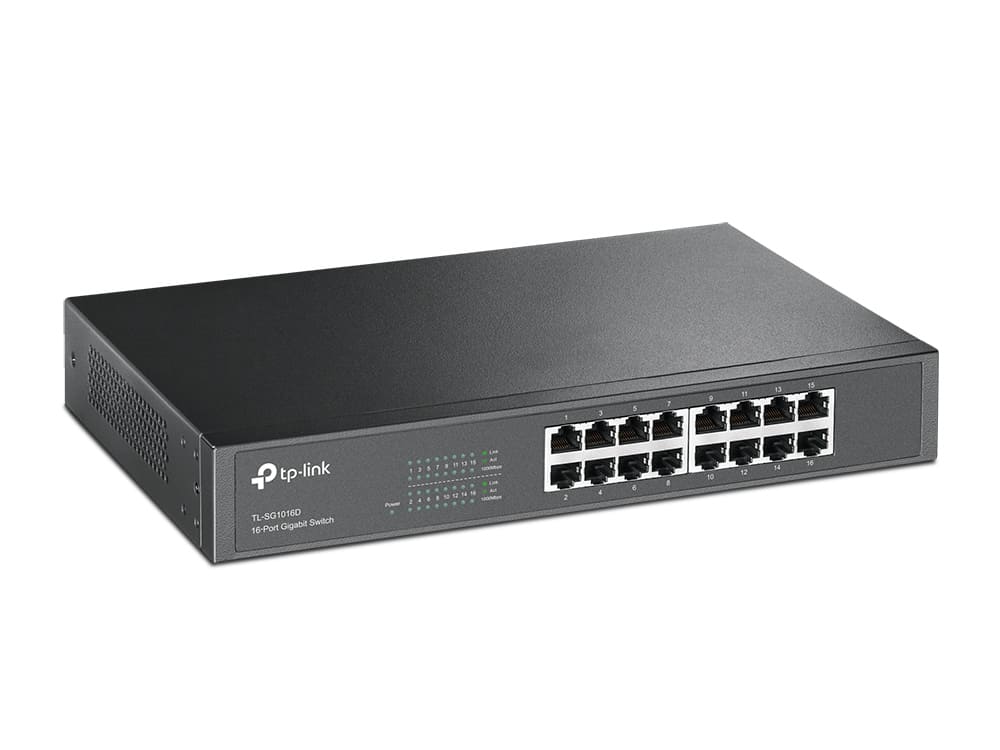SWITCH TP-LINK TL-SG1016 DE 16 PUERTOS 10/100/1000 MBPS METALICO - Imagen 3