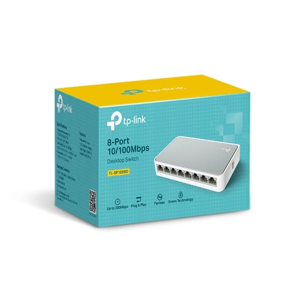 SWITCH TP-LINK TL-SF1008D DE 8 PUERTOS 10/100 MBPS RJ45 - Imagen 2
