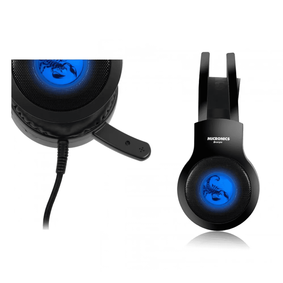AURICULAR GAMER CON MICRÓFONO MICRONICS SCORPIO MIC HG813 P4 - Imagen 3