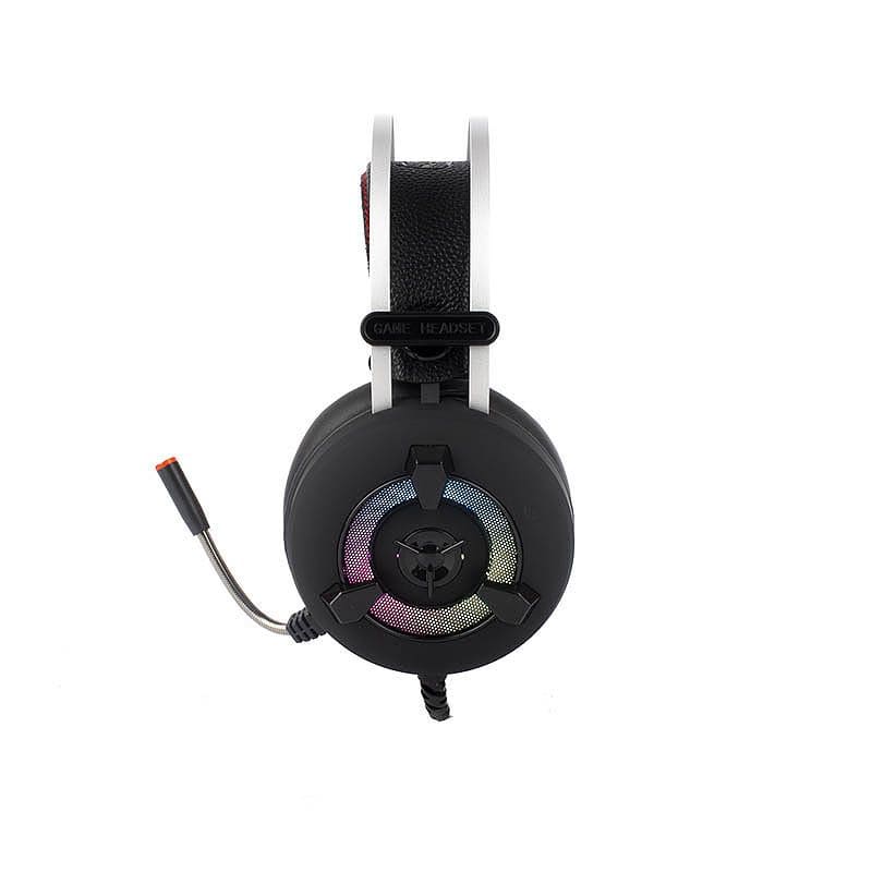 AUDIFONO GAMING HALION HA-Z40 CON MICROFONO CONEXIÓN USB LUZ LED RGB - Imagen 2