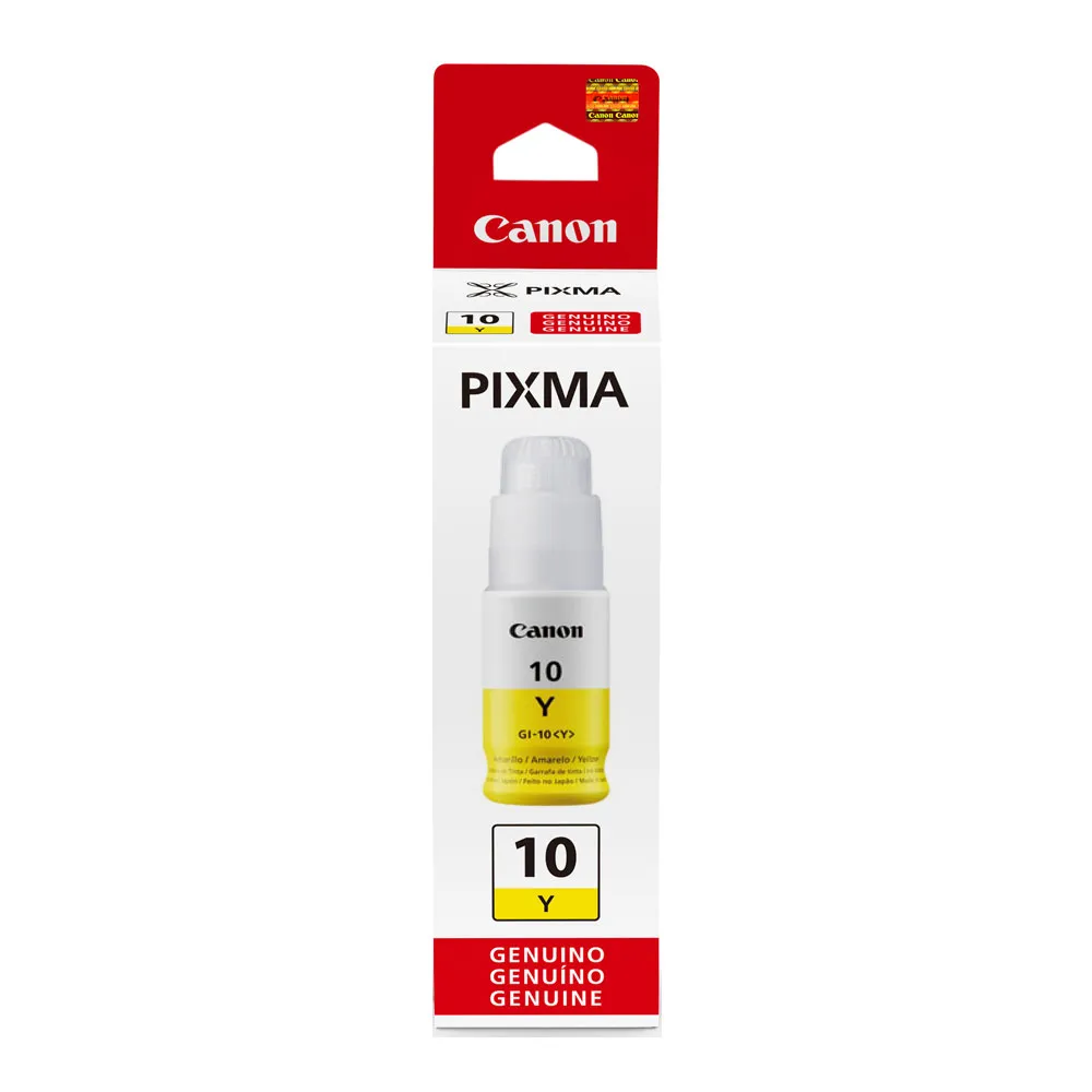 TINTA CANON GI-10(Y) YELLOW 33393C001AB 70 ML - Imagen 3