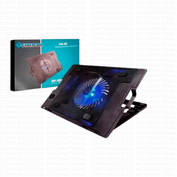 COOLER CYBERCOOL HA-69, LED AZUL, 1 VENTILADOR