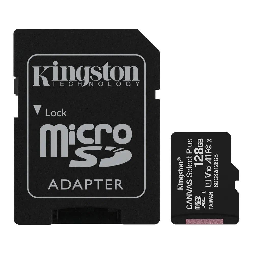 MEMORIA MICRO-SD KINGSTON CANVAS SELECT PLUS 128GB CON ADAPTADOR SD - Imagen 2