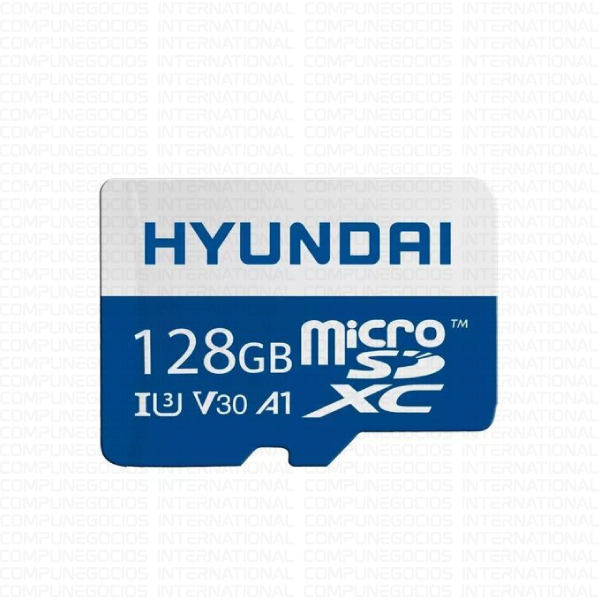 TARJETA MICRO-SD HYUNDAI 128GB ALTA VELOCIDAD CON ADAPTADOR SD