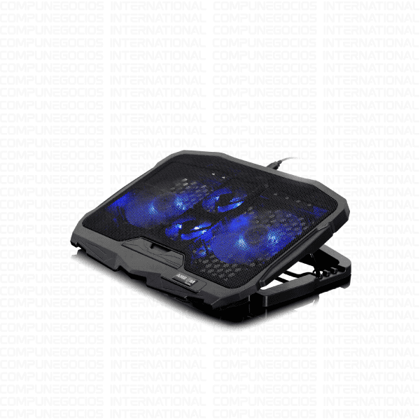 COOLER AIRBOOM VORTEX AB008, 4 VENTILADORES, LED AZUL