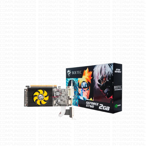 TARJETA DE VIDEO BOETEC GEFORCE GT 610 2GB DDR3 ( GT610 ) 64 BIT