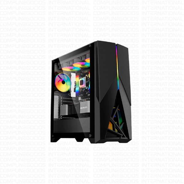 CASE TEROS TE1174N NEGRO 5 FAN ARGB USB 2.0 Y USB 3.0