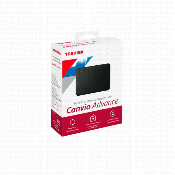 DISCO DURO PORTÁTIL TOSHIBA CANVIO ADVANCE 1TB BLACK V10 P/N HDTCA10XK3AA