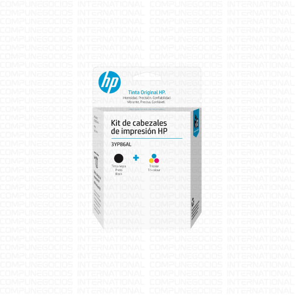 KIT DE CABEZAL HP 3YP86AL NEGRO Y TRICOLOR