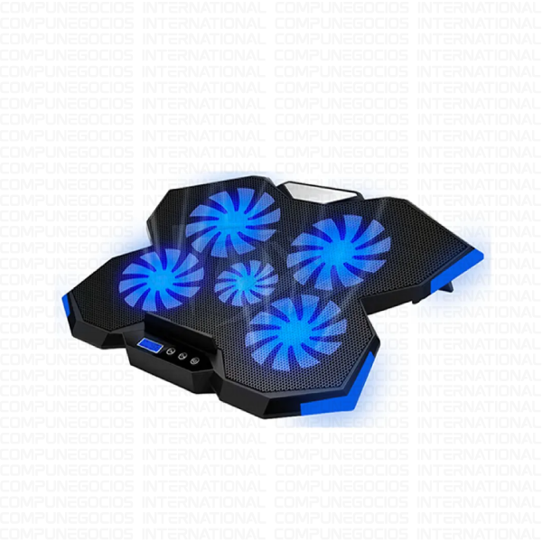 COOLER AVATEC CCL-2072B 5 VENTILADORES LED AZUL