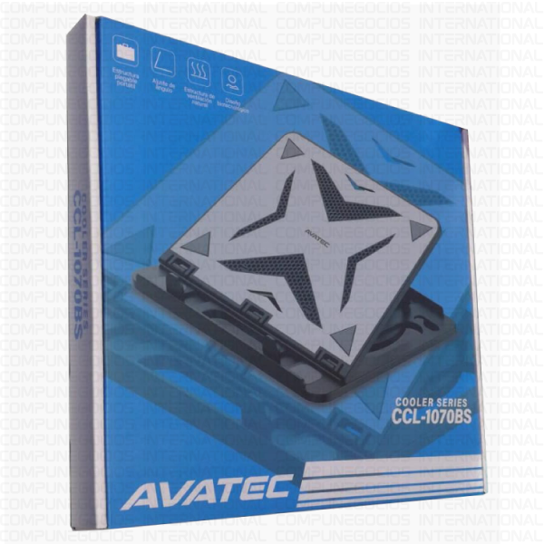 COOLER AVATEC CCL-1070BS BASE DE ALUMINIO GRADUABLE - Imagen 2