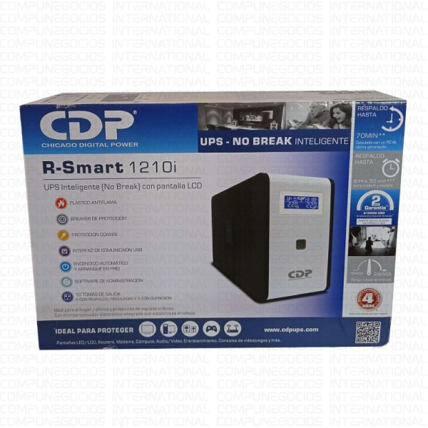 UPS CDP R-SMART1210i 1200VA/750W, 10 TOMACORRIENTES - Imagen 2