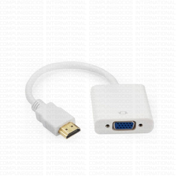ADAPTADOR HDTV/M A VGA/M CON AUDIO BLANCO