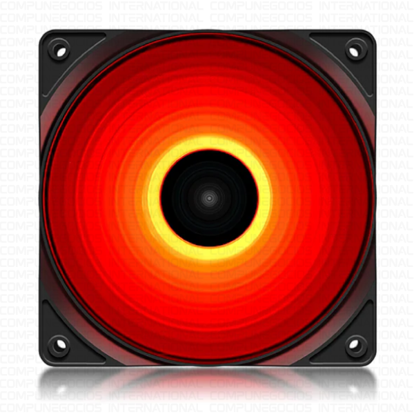 COOLER DEEPCOOL RF120R, 120X120X25M, CON ILUMINACION LED ROJO - Imagen 2