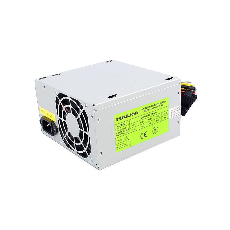 FUENTE DE PODER HALION ATX-600W-P8 NO MODULAR - Imagen 2