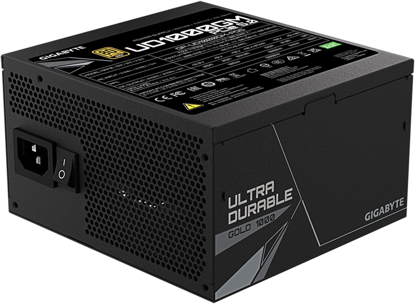 FUENTE GIGABYTE GP-UD1000GM PG5, 1000W, MODULAR, 80 PLUS GOLD CERTIFIED, ATX - Imagen 3
