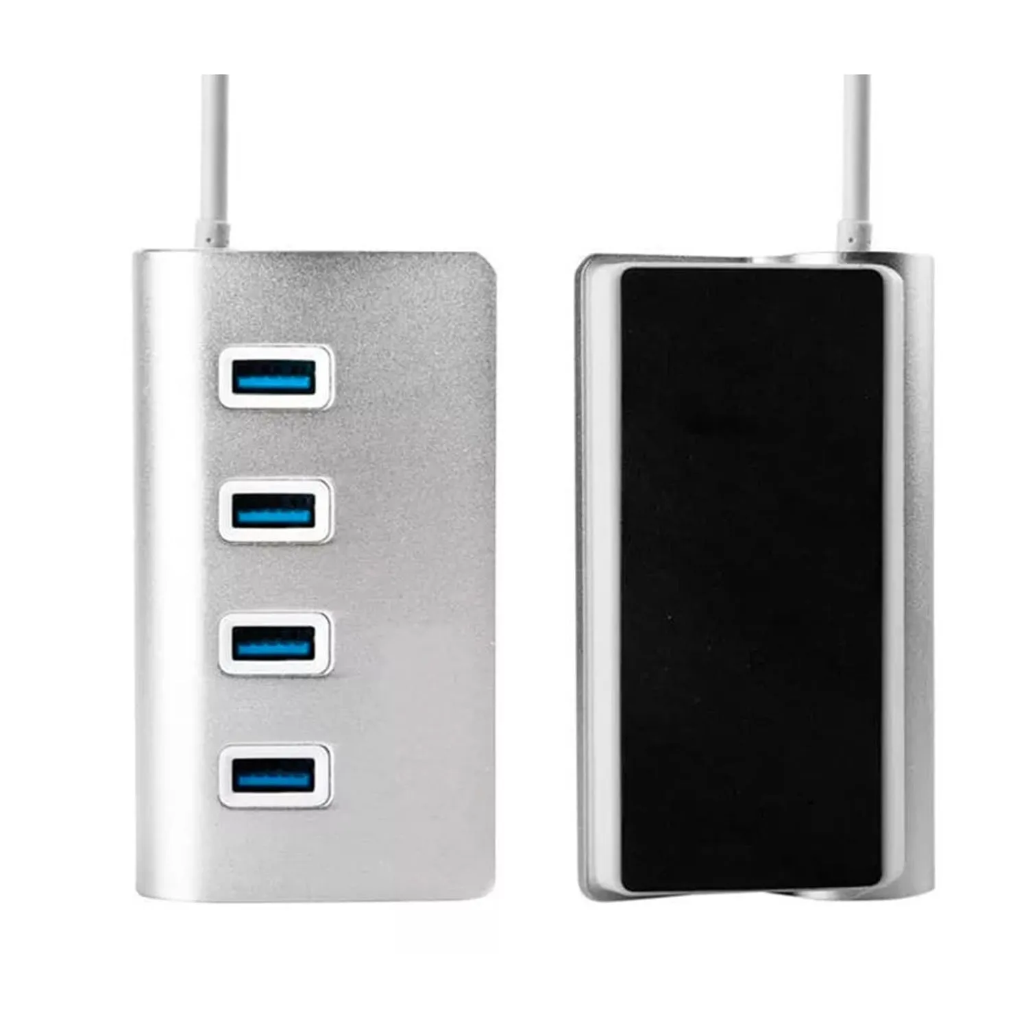 HUB 4 PUERTOS 2TB KNT-1151 USB 3.0 ALUMINIO REDONDO 5GBPS - Imagen 2