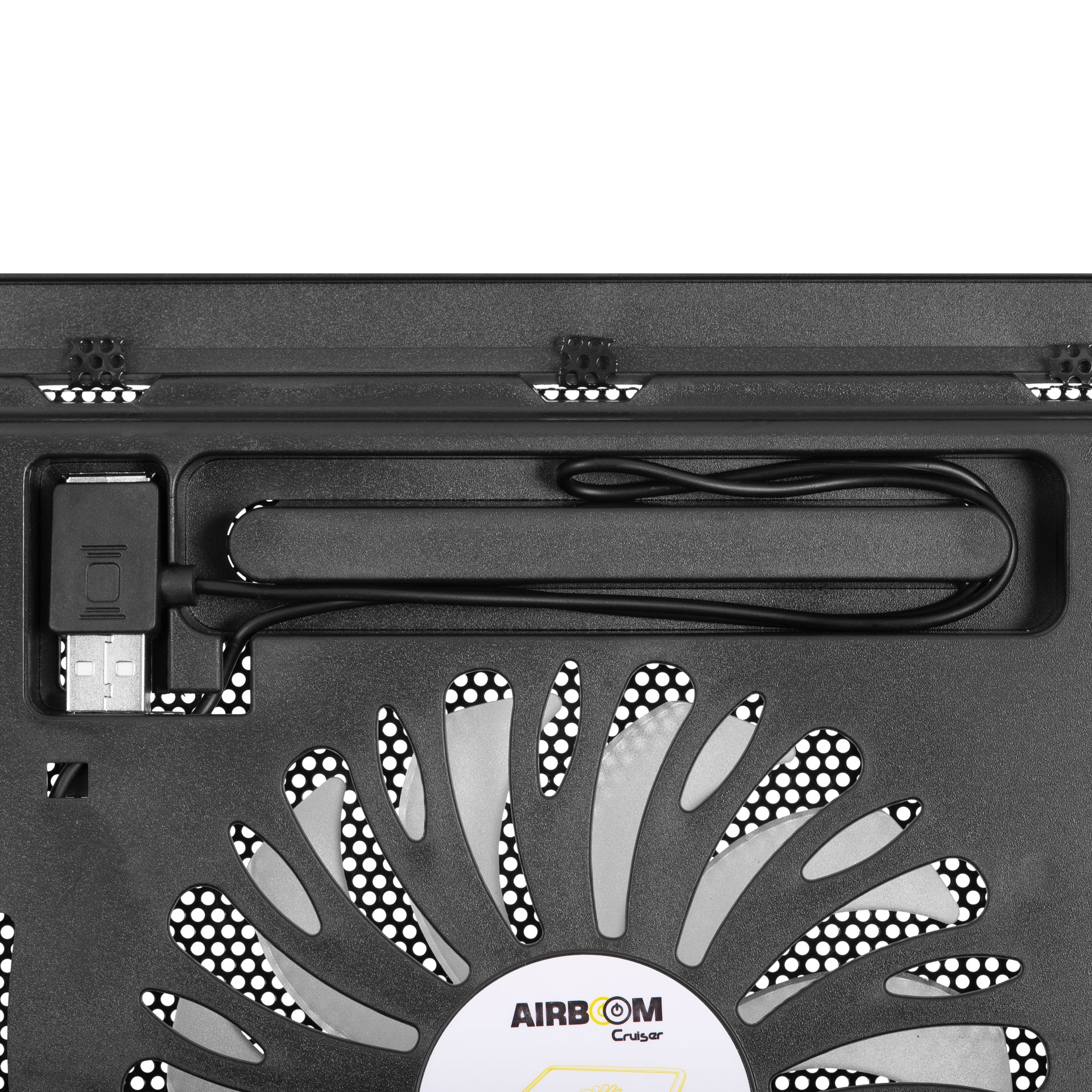 COOLER AIRBOOM CRUISER AB021, SOPORTE ANTIDESLIZANTE, LED AZUL - Imagen 4