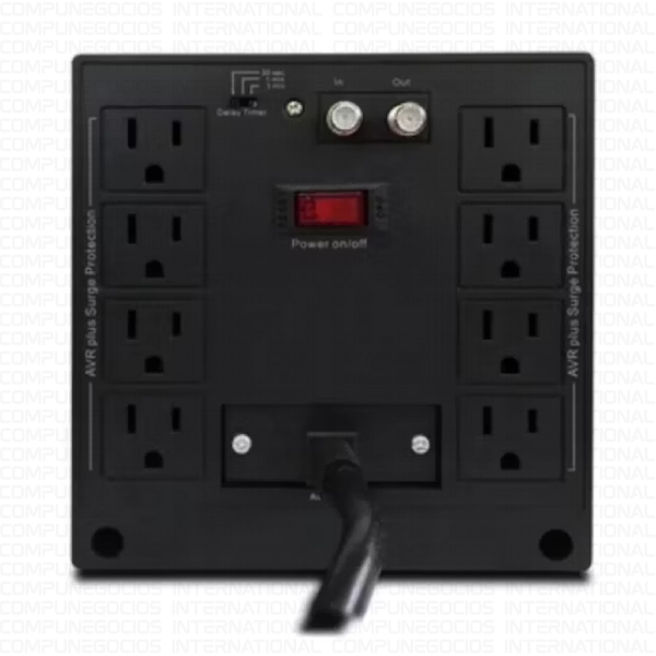 ESTABILIZADOR CDP R-AVR2408i 2400VA/1800W, 8 TOMACORRIENTES - Imagen 3