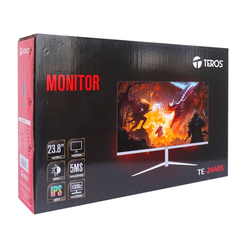 MONITOR TEROS TE-2440S, 23.8" IPS, 1920x1080 Full HD, HDMI, VGA - Imagen 2