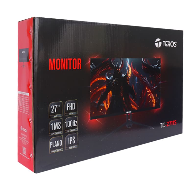 MONITOR TEROS TE-2711S, 27" IPS, 100Hz, 1920x1080, Full HD, HDMI - Imagen 2