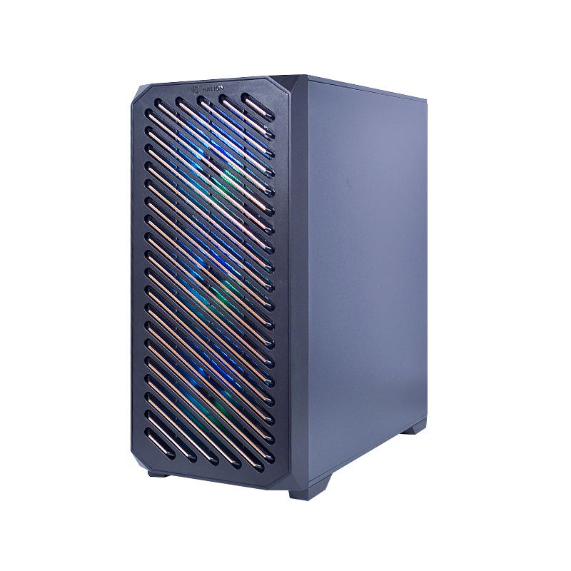 CASE GAMER HALION ARIES 03 PANEL LATERAL VIDRIO FUENTE 600W 4 FAN RGB NEGRO - Imagen 3