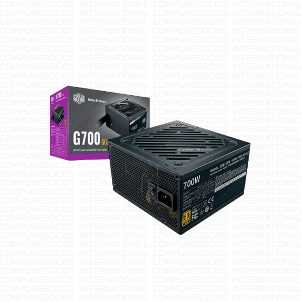 FUENTE DE PODER COOLER MASTER G700 80 PLUS GOLD 700W P/N: MPW-7001-ACAAG-U2