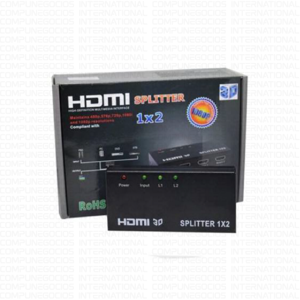 SPLITTER HDMI 1X2 UHD 2k 4k DIVISOR