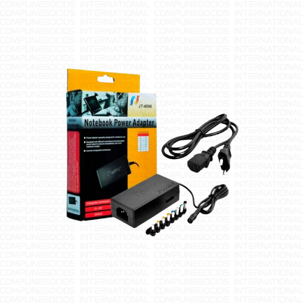 CARGADOR UNIVERSAL PARA LAPTOP 08 PUNTAS 96W 12-24V 4.5/4A