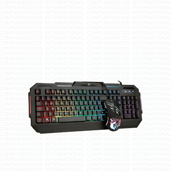 KIT GAMER TECLADO MOUSE HALION TORNADO HA-818 RGB